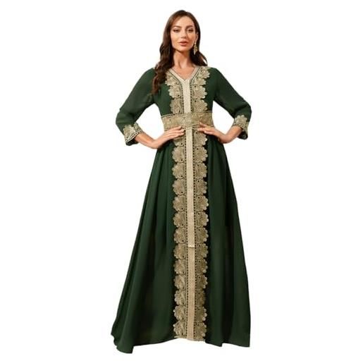 zhxinashu Abaya da Donna a Fiori, Abiti Musulmani per