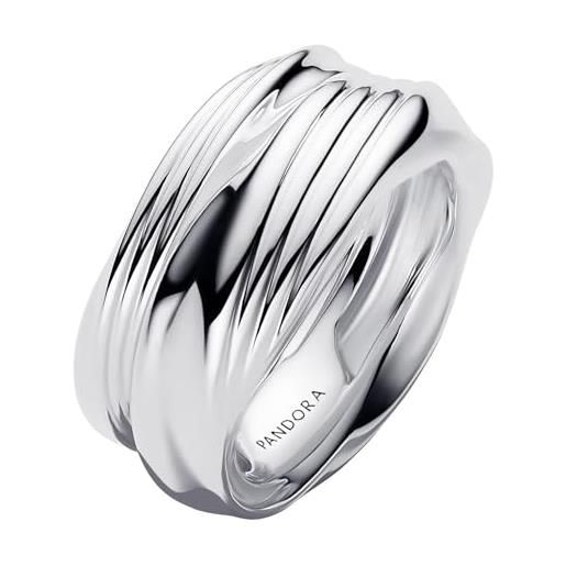 Pandora set di anelli da donna in argento 193890c00, 58/18,5, argento sterling, nessuna pietra preziosa