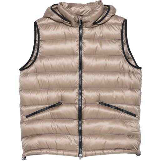 Herno gilet imbottito con cappuccio - toni neutri