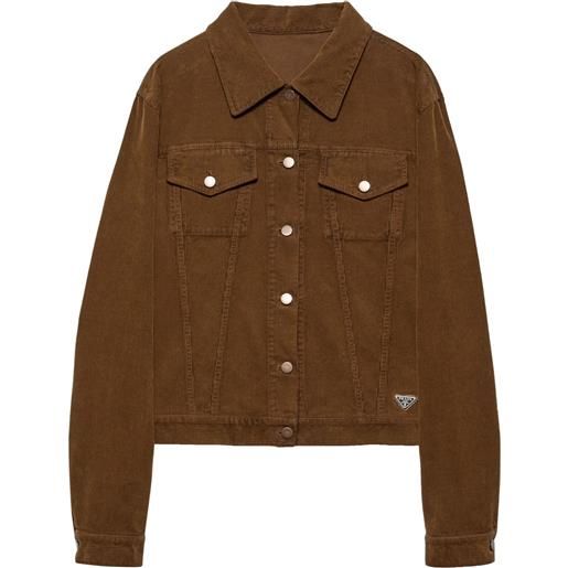 Prada giacca a coste - marrone
