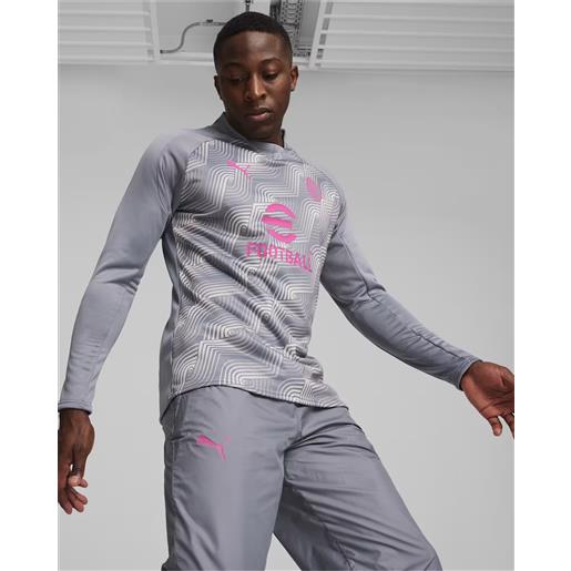 Puma ac milan Puma felpa allenamento training top stadium pre mach grigio 2024