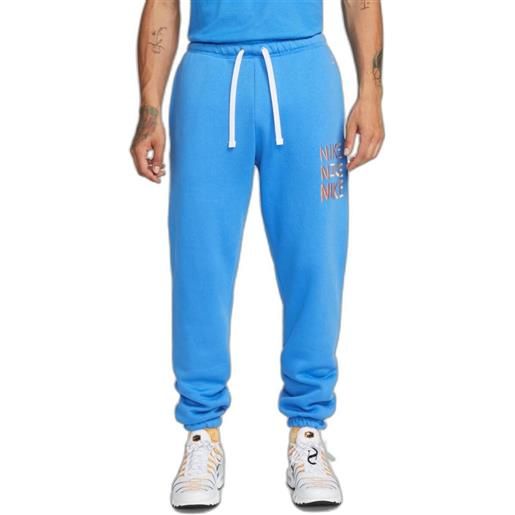 nike pantaloni tuta pants uomo nike sportswear fleece jogger azzurro photo