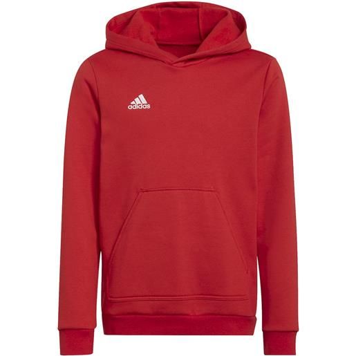 adidas felpa cappuccio hoodie ragazzi unisex adidas entrada 22 hoodie rosso con tasche