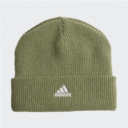 Adidas cappello berretto verde zuccotto cuffia invernale woolie beanie lk
