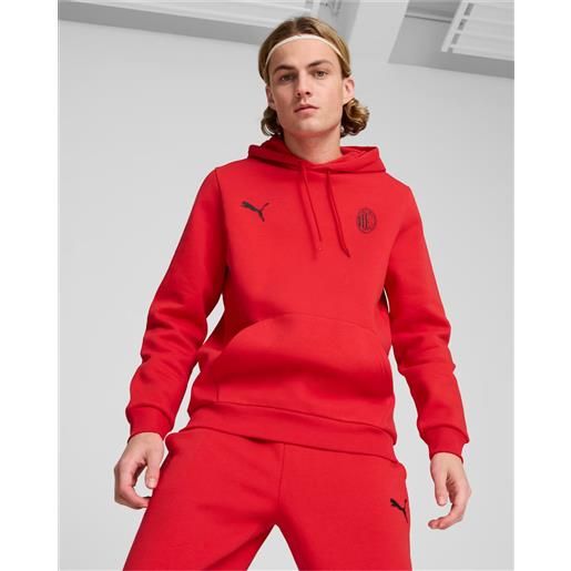 Felpa AC Milan Ufficiale - Ftbl Icons Unisex | Cotone E Poliestere | Tessuto Dobby