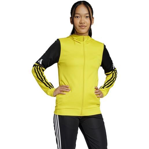 adidas giacca tuta cappuccio ragazzi unisex adidas squadra 25 junior giallo poliestere