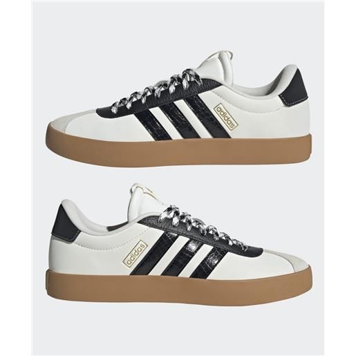 adidas scarpe sneakers uomo adidas vl court 3.0 bianco nero marrone lifestyle