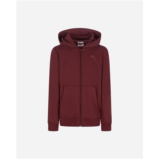 Puma basic jr - felpa - rosso