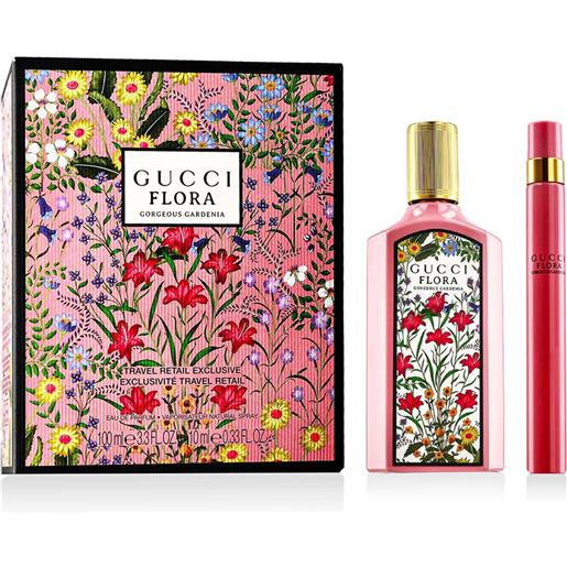 Gucci flora gorgeous gardenia edp 100 ml + edp mini 10 ml variante travel exclusive set