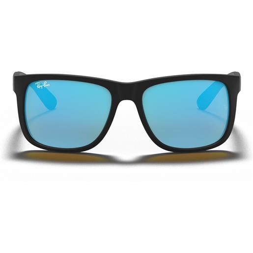 Ray-Ban occhiali da sole rb4165 622/55 justin nero/azzurro sfumato unisex