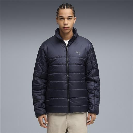 PUMA giacca imbottita essentials da uomo, abbigliamento, blu, s