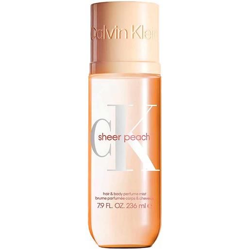 CALVIN KLEIN ck sheer peach hair & body perfume mist