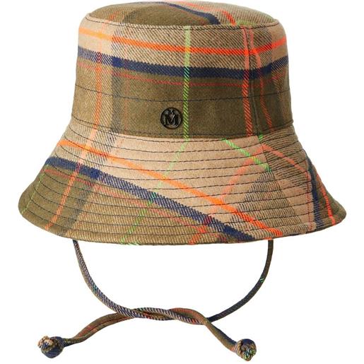 Maison Michel cappello bucket angele tartan - toni neutri