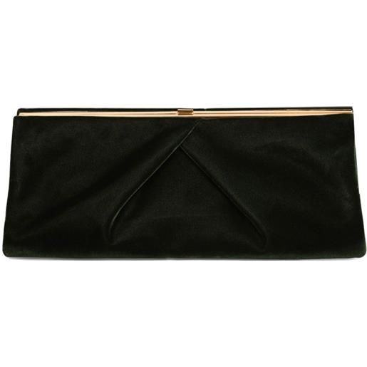 DRIES VAN NOTEN clutch media con pieghe - verde
