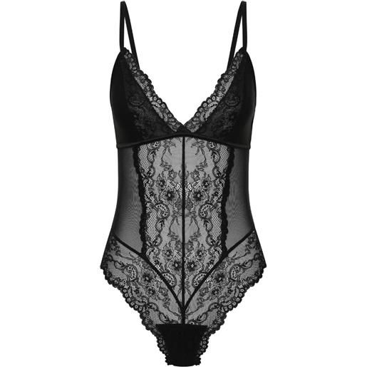 Rebecca Vallance body con inserti - nero