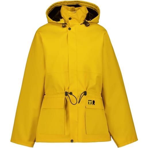 Rabanne impermeabile con cappuccio - giallo