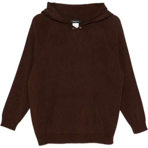 Fabiana Filippi felpa con cappuccio - marrone