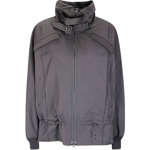 Yohji Yamamoto giacca in twill - nero