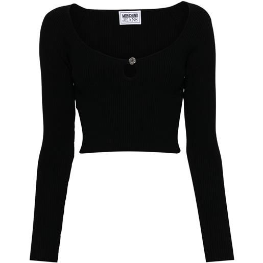 MOSCHINO JEANS top a coste - blu