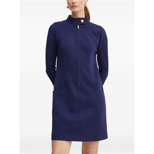 LUISA SPAGNOLI abito a collo alto - blu