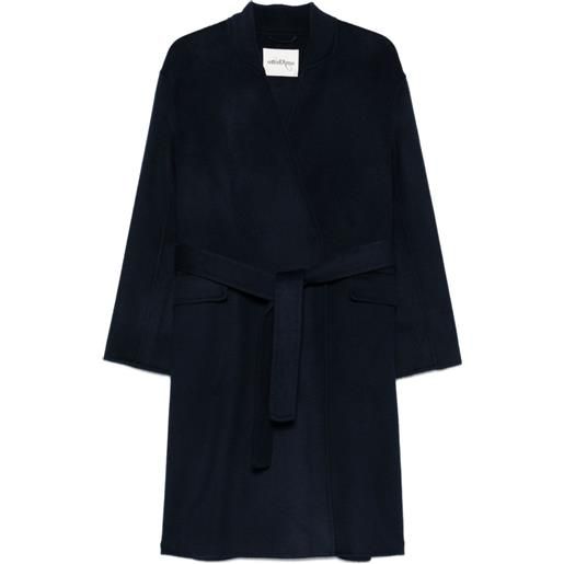 Ottod'Ame cappotto midi con cintura - blu