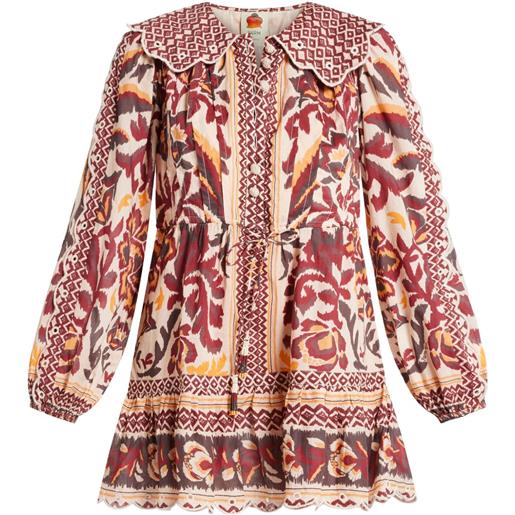 FARM Rio abito corto con stampa - toni neutri