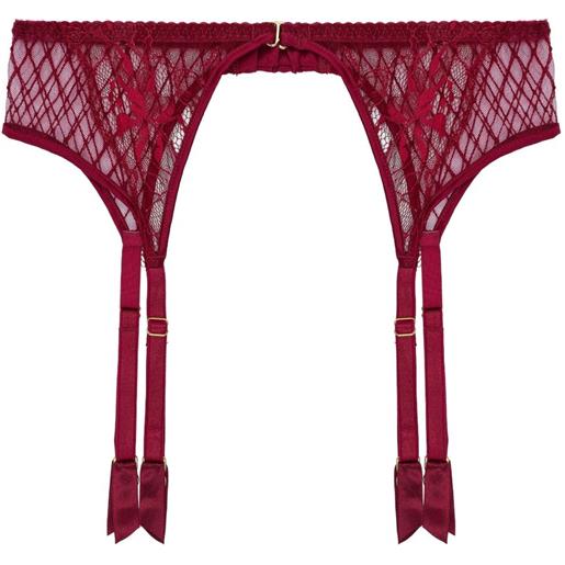 Fleur Of England reggicalze con decorazione - rosso