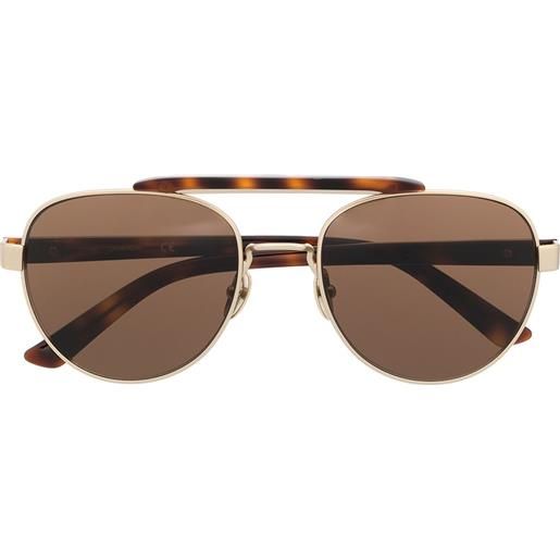 Calvin Klein occhiali da sole tondi - marrone
