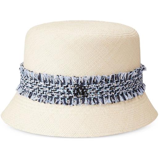 Maison Michel cappello kendall con frange - toni neutri