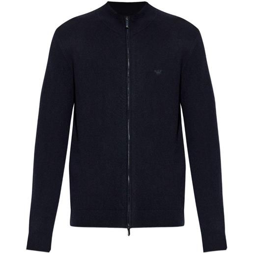 Emporio Armani cardigan con zip - blu