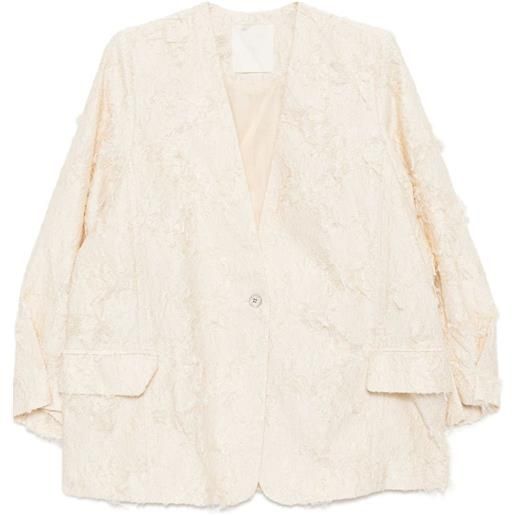 JNBY giacca con effetto jacquard - toni neutri