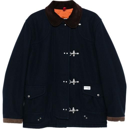 Fay cappotto con applicazione 4 gancini - blu