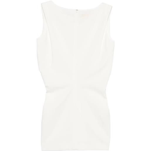 KHAITE abito corto smanicato - toni neutri