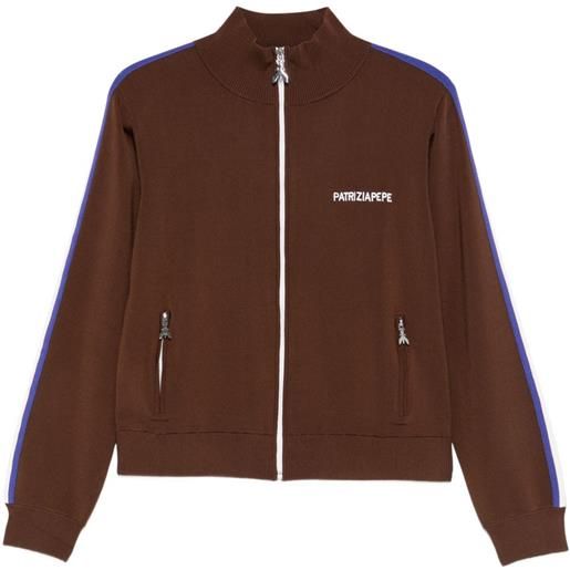 Patrizia Pepe maglione con zip - marrone