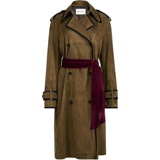 Nina Ricci cappotto con cintura - verde