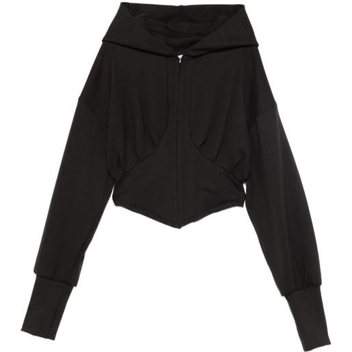 HAMZA felpa karol con cappuccio - nero