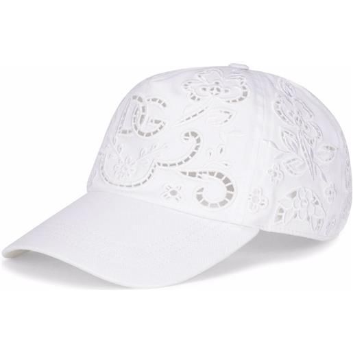 Dolce & Gabbana cappello da baseball a fiori - bianco
