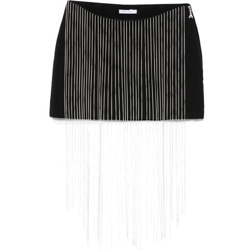 Patrizia Pepe minigonna con strass - nero