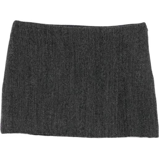 P.A.R.O.S.H. minigonna in pied-de-poule - grigio