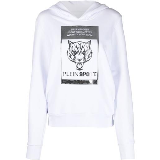 Plein Sport felpa con stampa - bianco