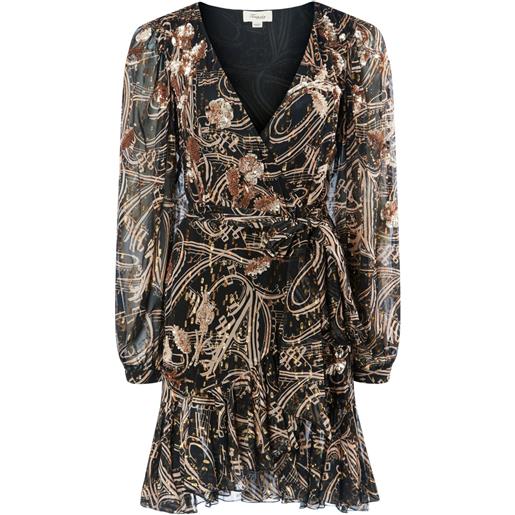 Temperley London abito corto silvana - nero