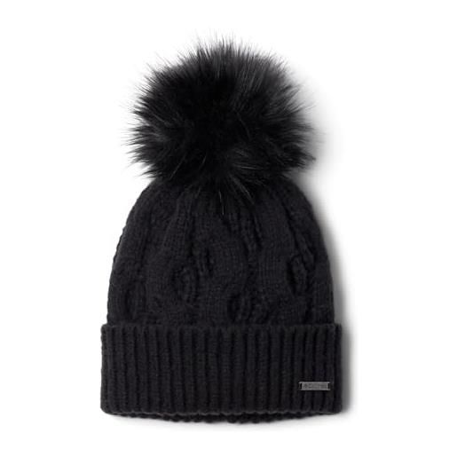 Columbia boundless days, cappello con pon pon in maglia intrecciata da donna