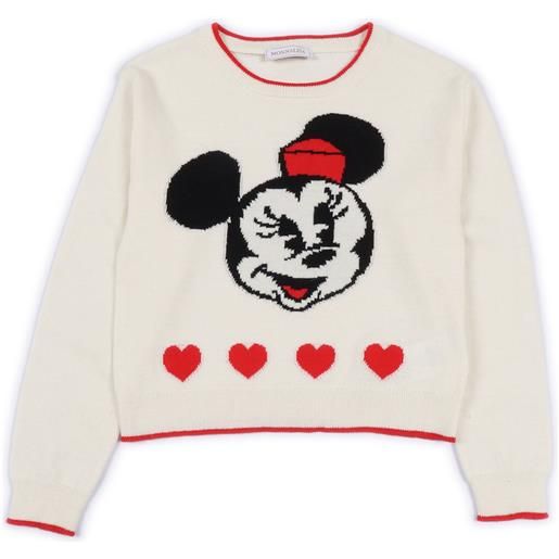 Monnalisa pull intarsio minnie mer