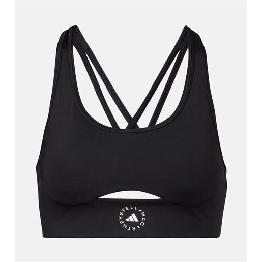 Adidas by Stella McCartney top sportivo imbottito con logo