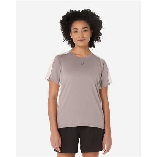 Asics fujitrail elite w - t-shirt running - donna - grigio
