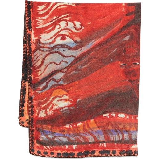 Givenchy foulard con stampa astratta - rosso