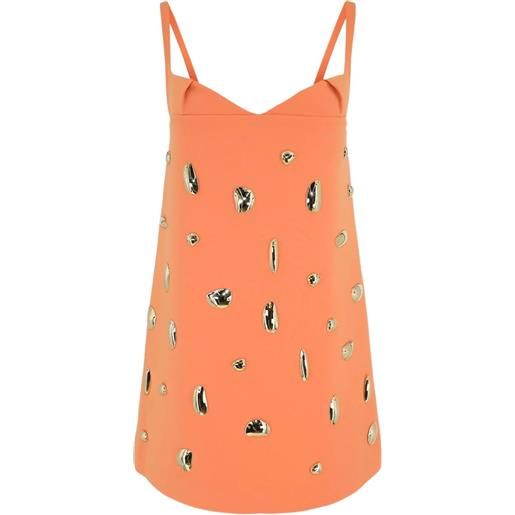 Alexis abito larsen con decorazione - arancione
