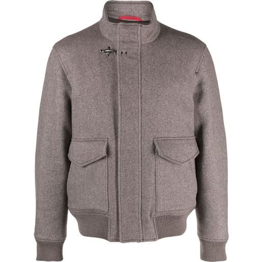 Fay giacca a righe - marrone