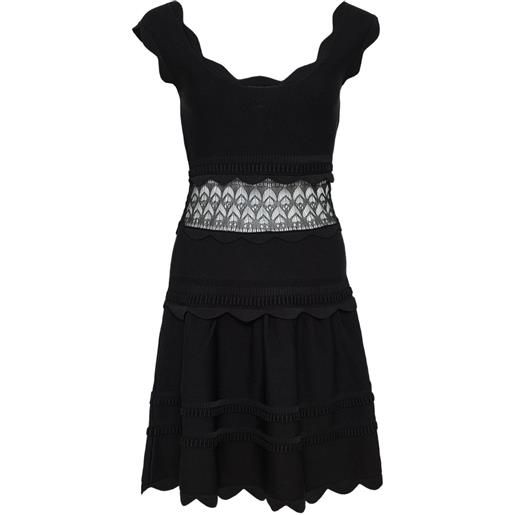 Alexis abito hopper con orlo a smerlo - nero