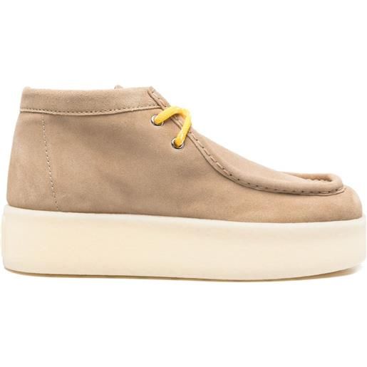 Miu Miu polacchini in pelle scamosciata 45mm - toni neutri